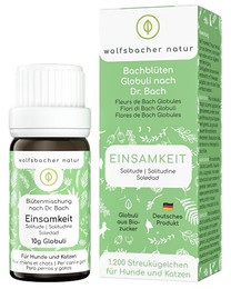 Produktbild von Sorgenfrei Bachblüten Globuli für Hunde & Katzen - 1200 Stk.