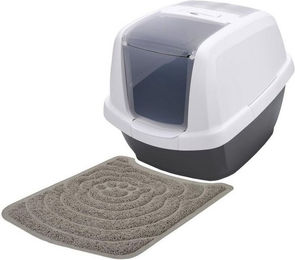 Produktbild von Sparpack Katzentoilette mit aufstellbarer Schwingtür und Vorlegematte