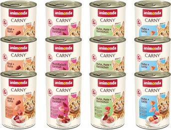 Produktbild von Sparpaket animonda Carny Adult 12 x 400g - Gourmet-Auswahl (4 Sorten)