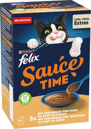 Produktbild von Sparpaket Felix Sauce Time 12 x 40 g - mit dem Geschmack von Huhn & Truthahn