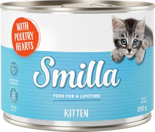 Produktbild von Sparpaket Smilla Kitten 24 x 200 g - Geflügelherzen
