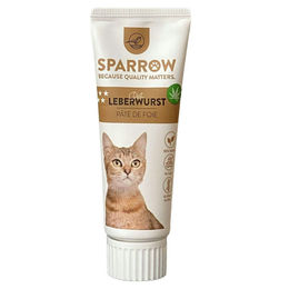 Produktbild von SPARROW Pet Leberwurst 75g Katzensnack