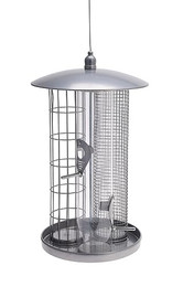 Produktbild von Spetebo Edelstahl Vogelfutterstation mit 4 Sitzstangen