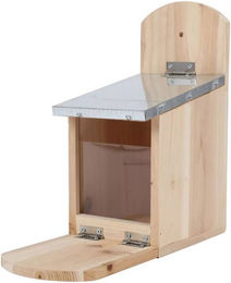 Produktbild von Spetebo Futterhaus Holz mit Metalldach für Eichhörnchen