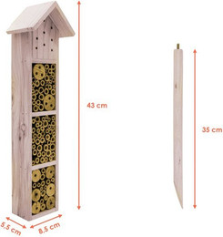 Produktbild von Spetebo Insektenhotel mit Erdspieß 78 cm