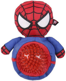 Produktbild von Spiderman Tierkuscheltier Hundespielzeug mit integriertem Ball