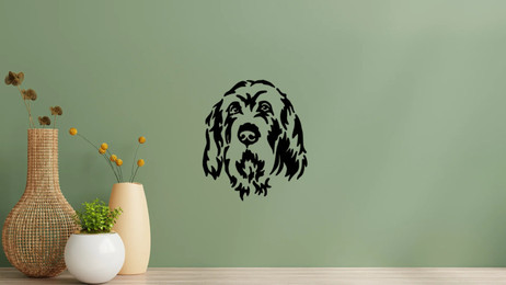 Produktbild von Spinone Italiano Kopf Wandtattoo Wandbild Wandsticker Wandaufkleber Wanddekoration