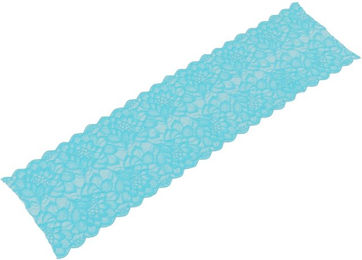 Produktbild von Spitzenstoff 10 Yards 23cm Breit Stretch Mesh Nylonspitze - 9,14 m