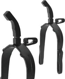 Produktbild von Sporen für Pferd lang Hahnenfuß nach unten gebogen mit Rolle Hispano Hipica