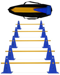 Produktbild von SPORTIKEL24 5 x Parcours-Hürde Kegel-Hindernis für Agility Training - 5 x 100 cm