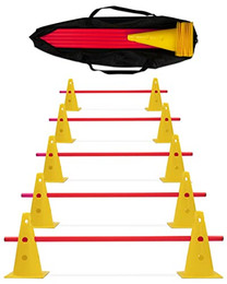 Produktbild von SPORTIKEL24 5 x Parcours-Hürde – Kegel-Hindernis für Agility Training