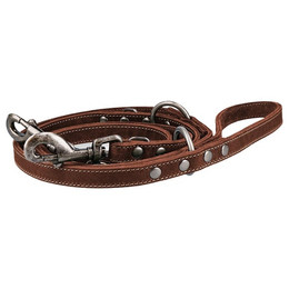 Produktbild von Spotted! Pro Hundeleine Leder Trainingsleine Braun 1,6x250cm