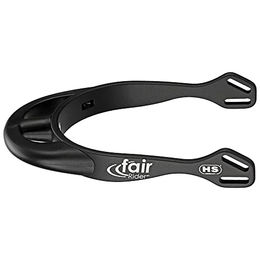 Produktbild von Sprenger fairRider Sporen aus schwarzem Aluminium mit gebogenem Kunststoffhals