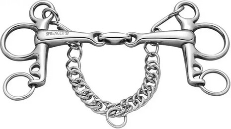 Produktbild von Sprenger Pelham doppelt gebrochen Edelstahl 16 mm - 135 mm