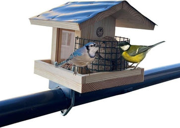 Stafeco Vogelhaus Vogelfutterhaus für Balkon und – Bild 1 von 5