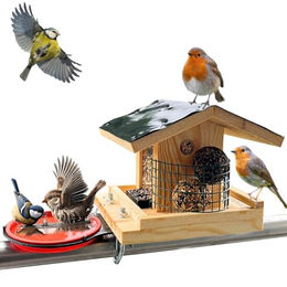 Produktbild von Stafeco Vogelhaus Vogelfutterhaus für Balkon und