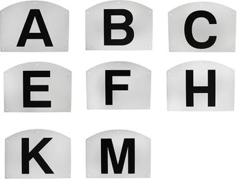 Produktbild von Stallzubehör Kunststoff Dressurmarkierungen V-Plast ABCEFHKM (x6)