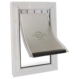 Produktbild von Staywell Hundetür 600 Aluminium weiß