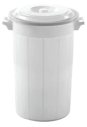 Produktbild von Stefanplast Kerbl Futtertonne mit Deckel 100 L weiß - 100 l