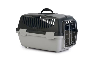 Produktbild von Stefanplast Tiertransportbox Gulliver dunkelgrau/grau für Katzen