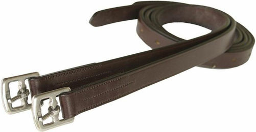 Produktbild von Steigbügelriemen für Ponys Daslö aus Leder mit Edelstahl-Schnallen