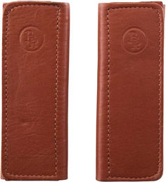 Produktbild von Steigbügelriemenüberzug für Pferde aus Klettverschluss Leder BR Equitation