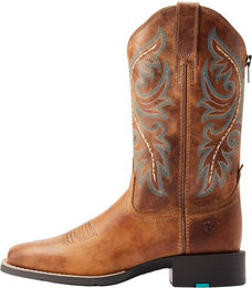 Produktbild von Stiefeletten im Western-Stil mit Reißverschluss hinten für Damen Ariat Round Up