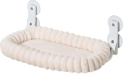 Produktbild von STILVORA Katzen-Hängematte Katzen-Hängematte mit Saugnäpfen Fensterliege Katze für Fenster, Polyester, mit Saugnäpfen und abnehmbares waschbares Kissen bis 18 kg Tragkraft