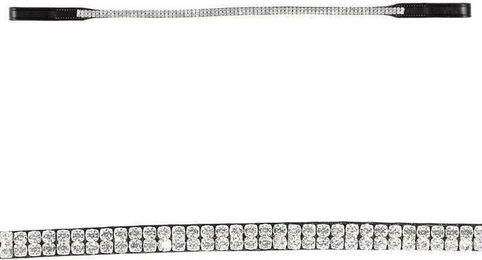 Produktbild von Stirnband für feines Pferd mit 2 Strassfäden Tattini