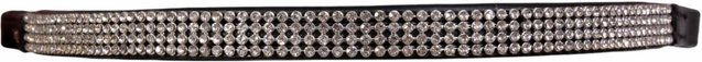 Stirnband für Pferd 4 Reihen Kristalle Karlslund Kombi – Bild 1 von 2