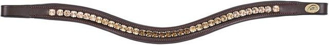 Produktbild von Stirnband für Pferd HFI Padded Wave + Strass