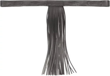 Produktbild von Stirnband für Pferde aus Leder mit Fransen JM