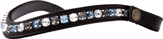 Produktbild von Stirnband für Pferde mit Crystal Blue Muster Bridlery
