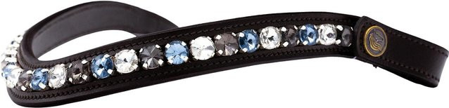 Produktbild von Stirnband für Pferde mit Crystal Blue Muster Bridlery