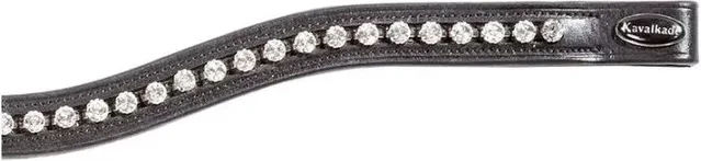 Stirnband mit großen weißen Strasssteinen Kavalkade Gloss White – Bild 1 von 2