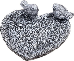 Produktbild von Stone and Style Vogeltränke Rosenherz XL Steinguss