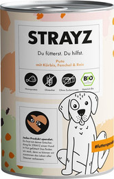 Produktbild von STRAYZ BIO Bio-Pute mit Bio-Kürbis, Bio-Fenchel & Bio-Reis - 6 x 400 g
