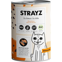 Produktbild von STRAYZ Bio Gans & Kürbis Katzenfutter - 6 x 400 g