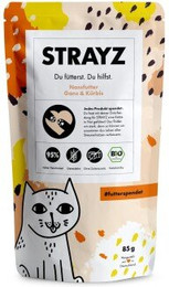 Produktbild von STRAYZ BIO Gans & Kürbis Katzenfutter - 14 x 85 g
