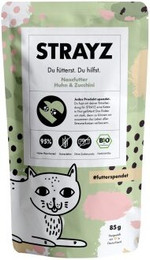 Produktbild von STRAYZ BIO Huhn & Zucchini Katzenfutter - 14 x 85 g