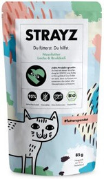 Produktbild von STRAYZ BIO Lachs & Broccoli Katzenfutter - 14 x 85 g