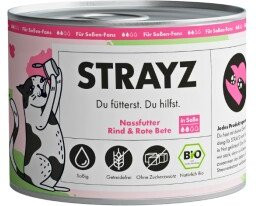 Produktbild von STRAYZ Bio Rind & Rote Beete in Soße - 6 x 200 g