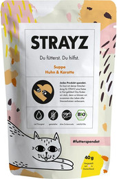 Produktbild von STRAYZ BIO Suppe Huhn & Karotte 14x40g