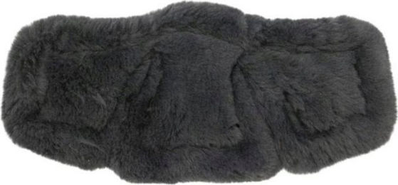 Produktbild von Stübben Equi-Soft Polster für Sattelgurt - Lammfell anthrazit-schwarz