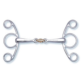 Produktbild von Stübben Gebiss 2293 Schmetterlingstrense 2 in 1 Sweet Copper Mittelstück - 12,5 cm