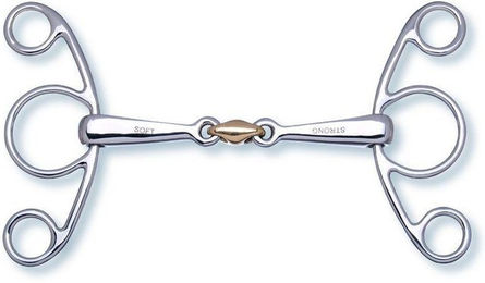 Produktbild von Stübben Gebiss 2293 Schmetterlingstrense 2 in 1 Sweet Copper Mittelstück