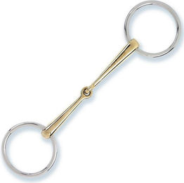 Stübben Gebiss 2296 Unterlegtrense einfach gebrochen Sweet Copper – Bild 1 von 2