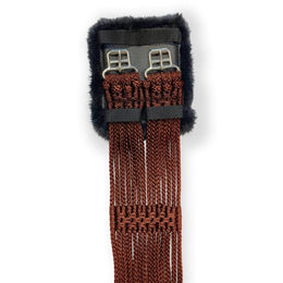 Stübben Kordelgurt mit gepolsterten Edelstahlschnallen braun 80 cm - 80 cm – Bild 1 von 2