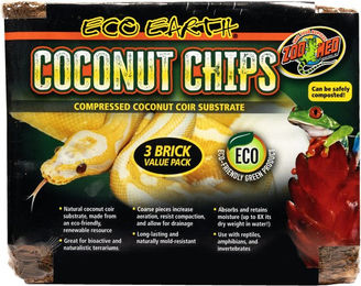 Produktbild von Substrat Kokoschips in Ziegelform Zoomed (x3)