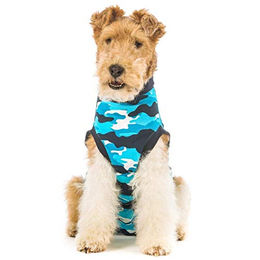 Produktbild von Suitical Recovery Suit® Dog blau camouflage Größe M+